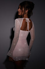 Brea Mini Dress - Baby Pink Sparkle