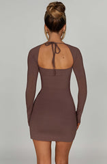 Brylee Mini Dress - Chocolate