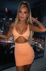 Gia Mini Dress - Tangerine