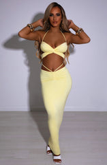 Leticia Maxi Skirt - Lemon