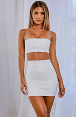 Rebel Mini Skirt - White