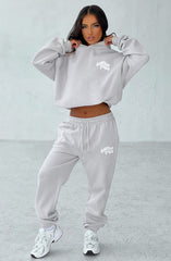 Studio Hoodie - Light Grey/White